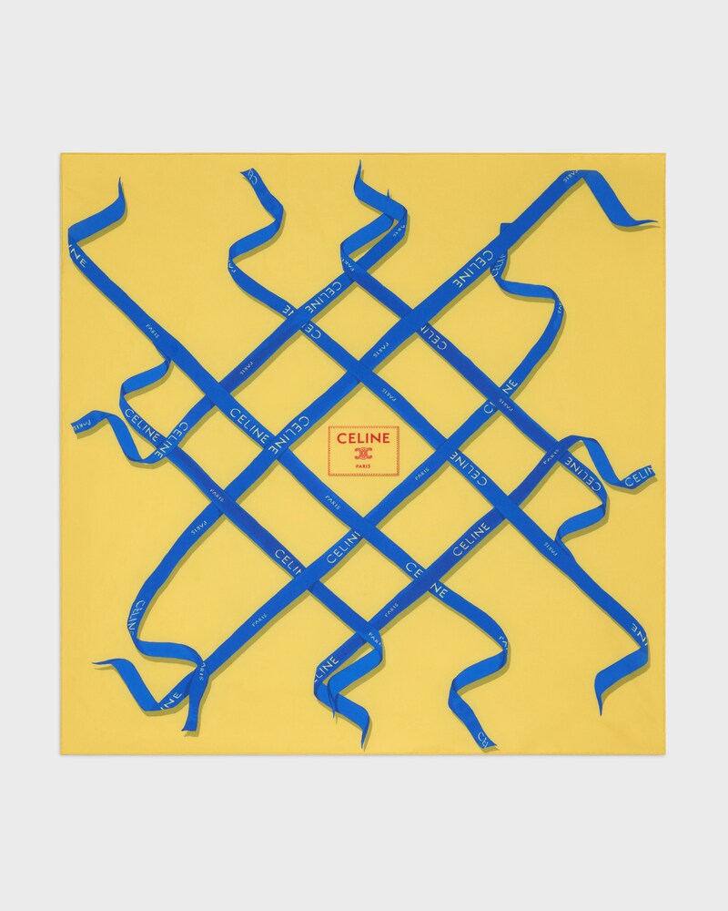 square IN silk twill - JAUNE/ROUGE/BLEU -  - 1 | CELINE