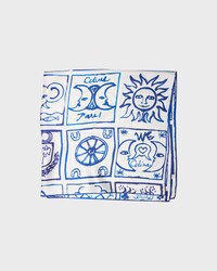 square IN silk twill - WHITE/BLUE -  - 2 | CELINE