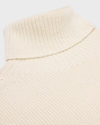 turtleneck sweater IN SEAMLESS CASHMERE - IVORY -  - 2 | CELINE