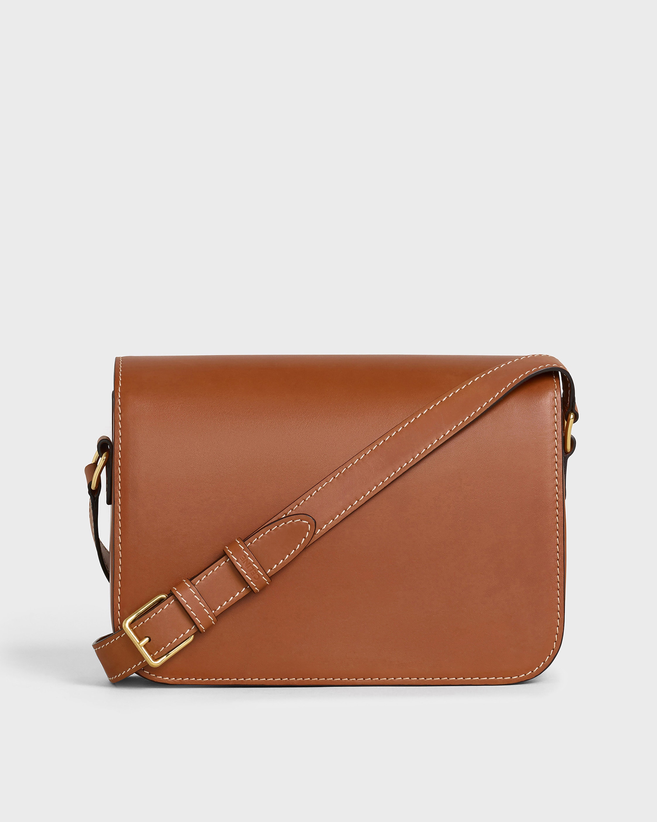 CLASSIQUE TRIOMPHE BAG IN Natural Calfskin - Tan | CELINE