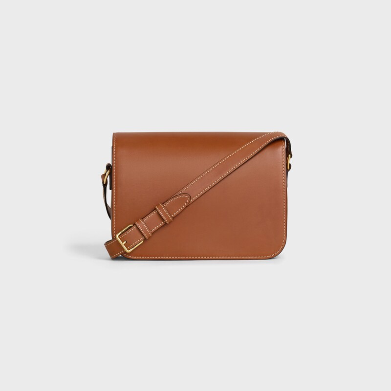 CLASSIQUE TRIOMPHE BAG IN Natural Calfskin - Tan - THE TRIOMPHE BAG - 1 | CELINE