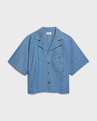scout shirt IN cotton denim - STONE BIO WASH -  - 1 | CELINE