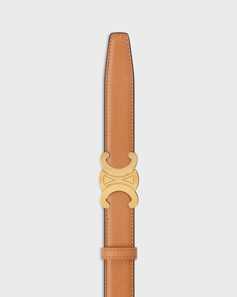 Reversible Strap 25MM IN Natural Calfskin and Triomphe Canvas -  -  - 1 | CELINE