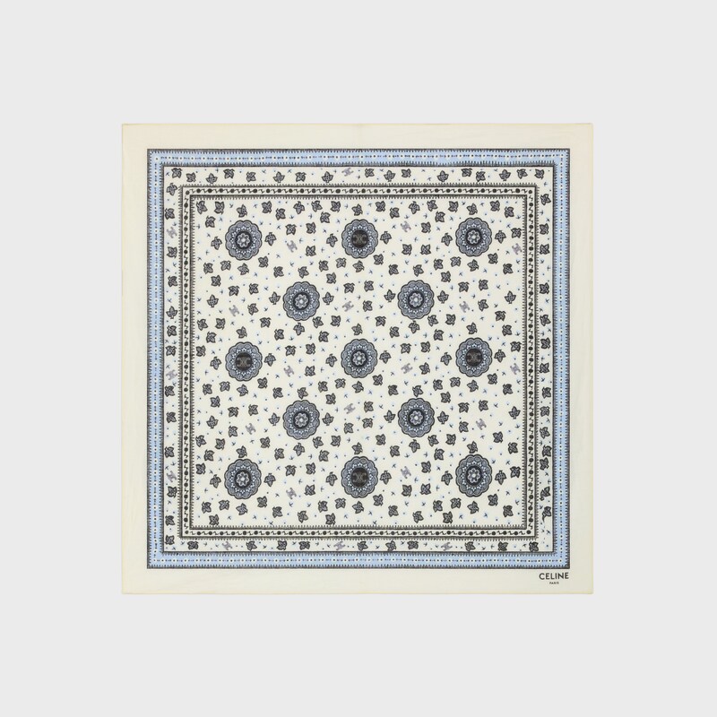 bandana IN cotton - VANILLA/GREY/BLACK -  - 1 | CELINE