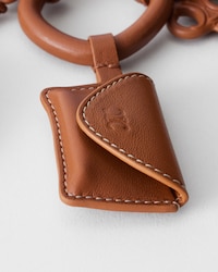 CHARMS MULTI BRACELET IN LAMBSKIN AND BRASS WITH GOLD FINISH - TAN -  - 2 | CELINE