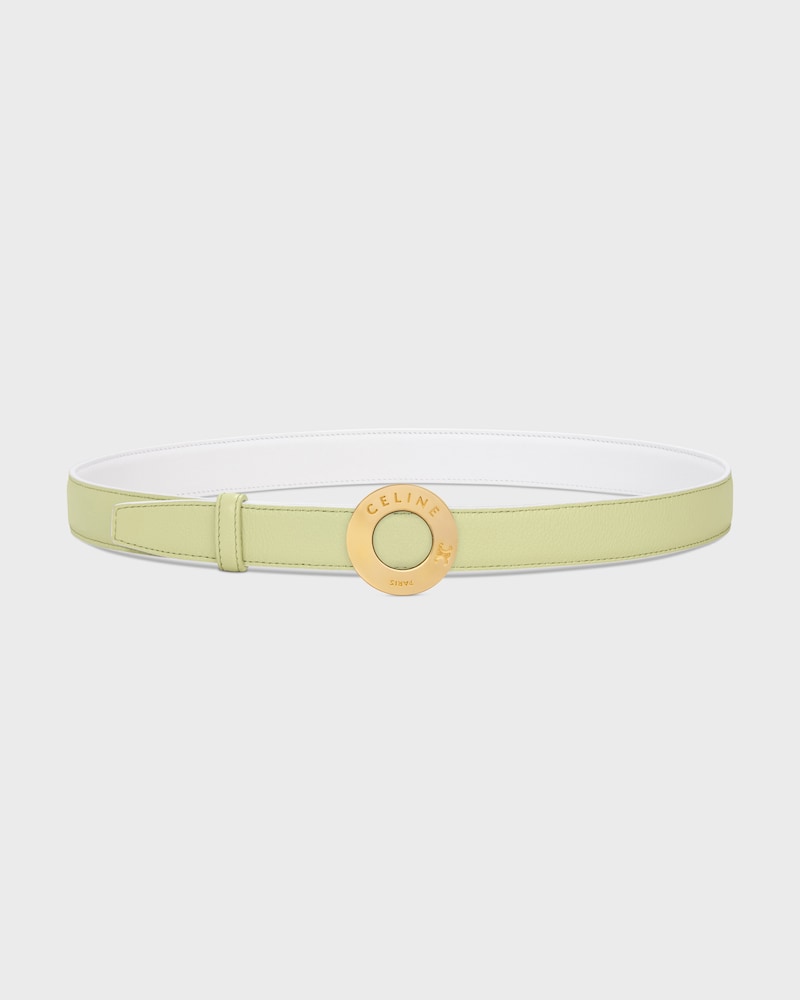 Tracolla reversibile da 25 mm in pelle di vitello liscia e granata -  -  - 1 | CELINE