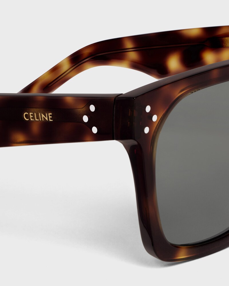 Black Frame 45 Sunglasses in Acetate - CARAMEL HAVANA | CELINE