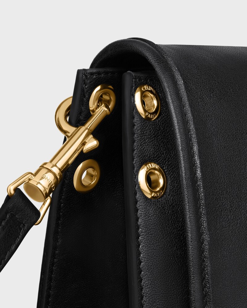 BESACE SOFT TRIOMPHE AGNEAU BRILLANT - Noir - SOFT TRIOMPHE - 1 | CELINE