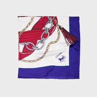 carré twill soie - IVOIRE/BLUE/RED -  - 2 | CELINE
