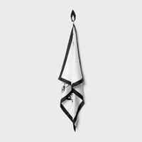 square IN BLASON COLBERT SILK TWILL - OFFWHITE/BLACK -  - 2 | CELINE