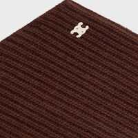 neckwarmer IN SEAMLESS CASHMERE - BROWN -  - 2 | CELINE