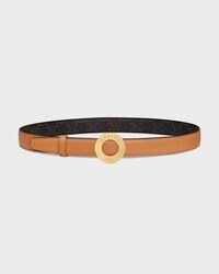 Reversible Strap 25MM IN Natural Calfskin and Triomphe Canvas -  -  - 1 | CELINE