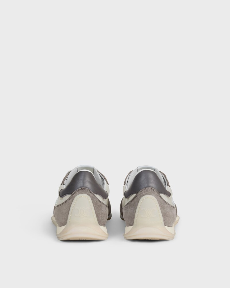 SNEAKER RACER EN NYLON, CUIR DE VEAU VELOURS ET CUIR DE VEAU - Gris -  - 1 | CELINE