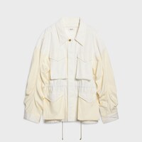 parka IN cotton satin - WHITE -  - 1 | CELINE