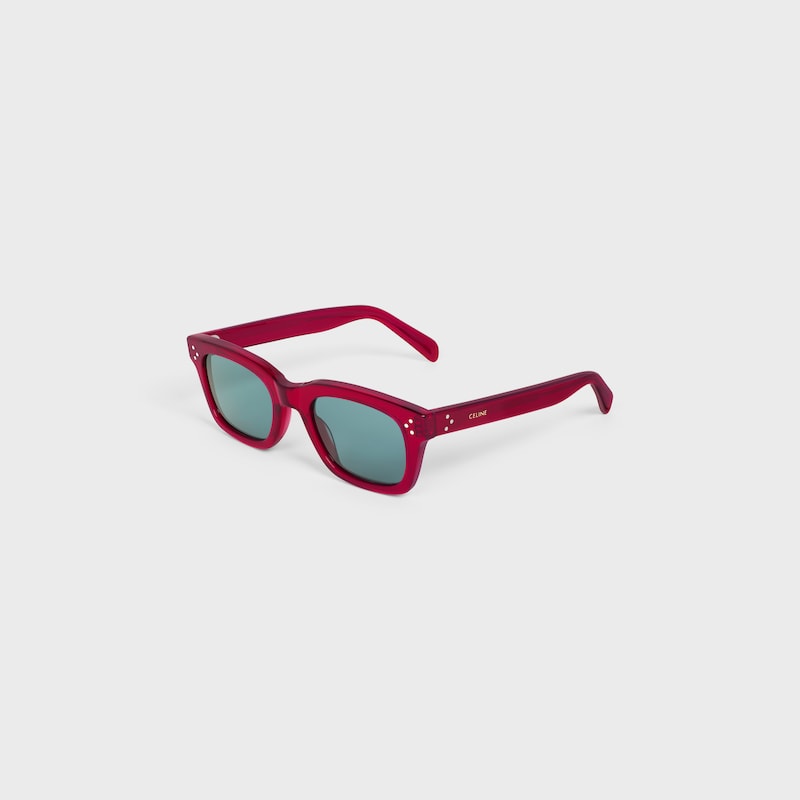 Black Frame 41 sunglasses in Acetate - TRANSPARENT BURGUNDY -  - 1 | CELINE