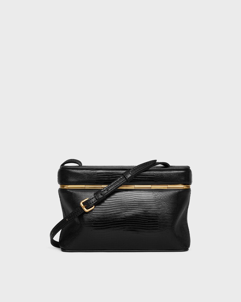 thin triomphe frame IN lizard - BLACK - EVENING - 1 | CELINE