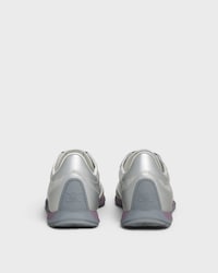 RACER SNEAKER AUS METALLISIERTEM GEWEBE UND KALBSLEDER - SILBER -  - 2 | CELINE