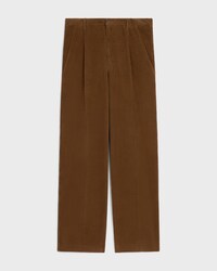 pantalon chino velours côtelé - 70'S BROWN LIGHT STONE WASH -  - 1 | CELINE
