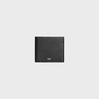 Bi-fold card holder IN GRAINED CALFSKIN - BLACK - CARD HOLDERS - 1 | CELINE