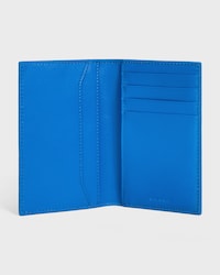 VERTICAL CARD HOLDER IN GRAINED CALFSKIN - ULTRA BLUE - CARD HOLDERS - 2 | CELINE