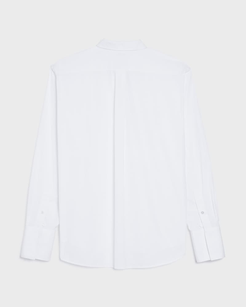 loose shirt IN COTTON POPLIN - WHITE -  - 1 | CELINE