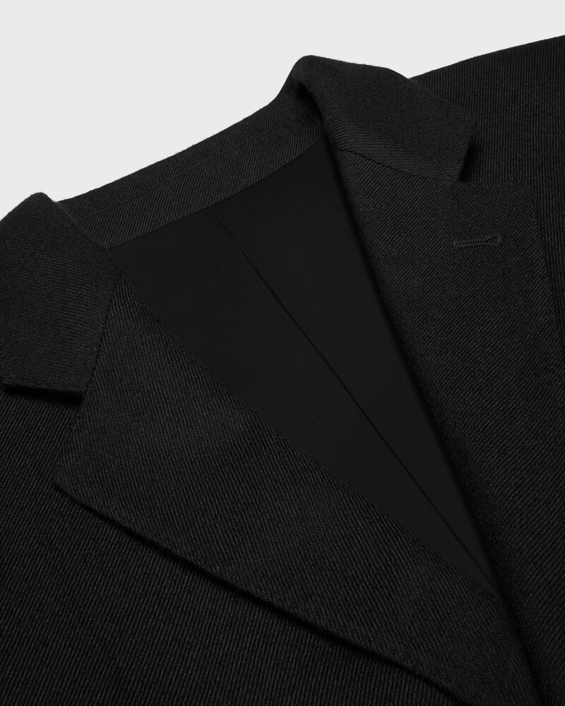 veste tailleur twill cachemire - Noir -  - 1 | CELINE