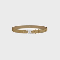 Triomphe Gürtel, 30 mm, AUS Kalbsveloursleder - STEINBEIGE -  - 1 | CELINE