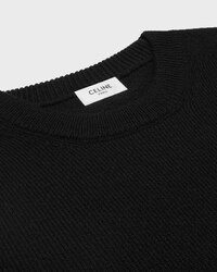 triomphe crew neck sweater in cashmere - BLACK -  - 2 | CELINE