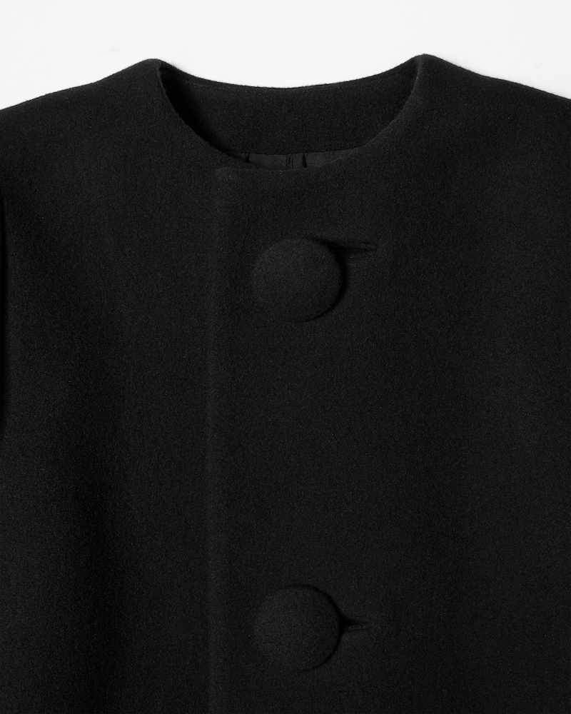 jacket IN WOOL FELT - BLACK -  - 1 | CELINE