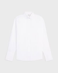 loose shirt IN COTTON POPLIN - WHITE -  - 1 | CELINE