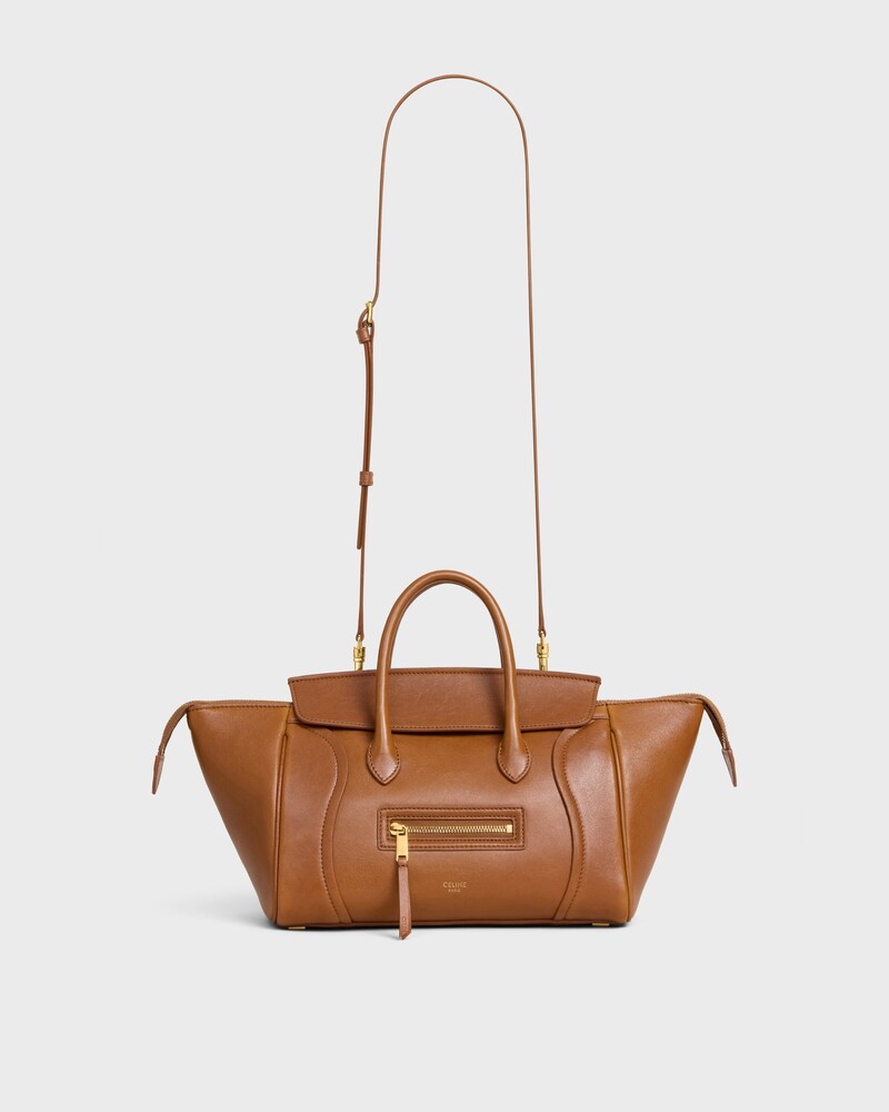 LITTLE LUGGAGE IN SUPPLE SHINY LAMBSKIN - SOFT TAN - HIVER CELINE - WINTER SELECTION - 1 | CELINE
