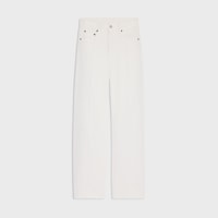Boyfriend-Jeans 001 aus schwerem Baumwolltwill - WHITE HEAVY STONE WASH -  - 1 | CELINE