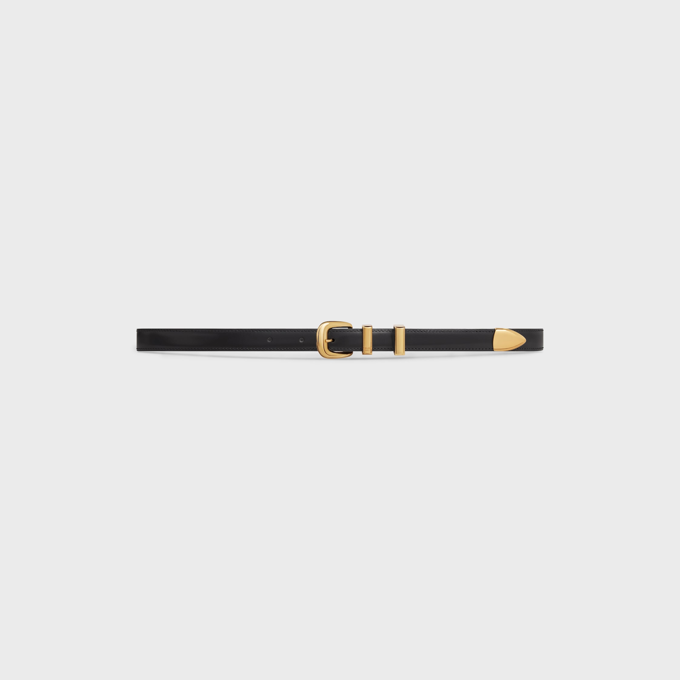 ウエスタン ベルト 18mm / トリヨンレザー - ブラック | CELINE