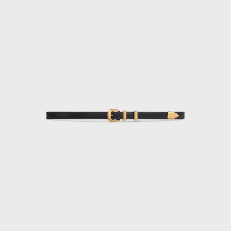 Ceinture Western 18MM Taurillon - Noir -  - 1 | CELINE