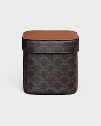 Large Box in Triomphe Canvas and Calfskin - TAN - HOME - 1 | CELINE
