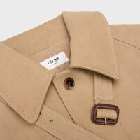 car coat IN heavy cotton twill - LATTE CLEAN STONE WASH -  - 2 | CELINE