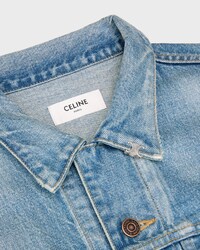 เสื้อทรักเกอร์แจ็กเก็ต ผ้าคอตตอนเดนิม - สีเคลียร์วอเธอร์ฟอล -  - 2 | CELINE