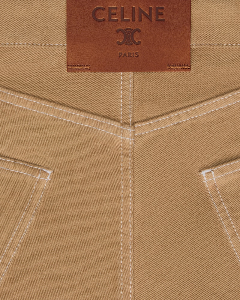 boyfriend jeans 001 IN cotton denim - LATTE LIGHT STONE WASH -  - 1 | CELINE