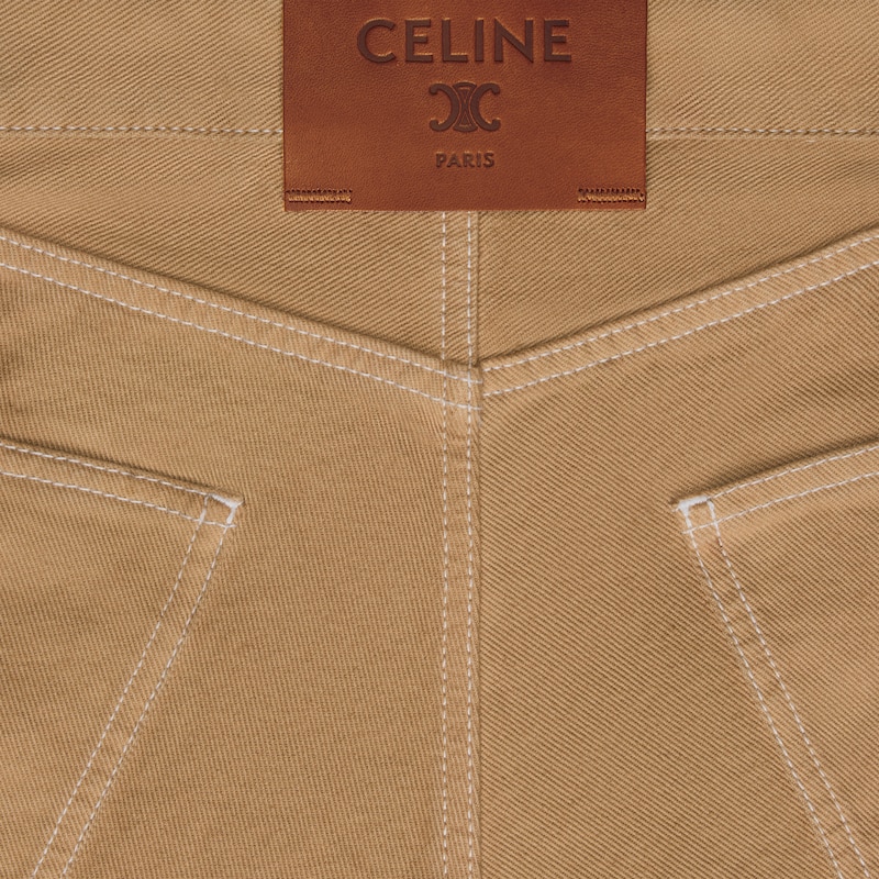 boyfriend jeans 001 IN cotton denim - LATTE LIGHT STONE WASH -  - 1 | CELINE