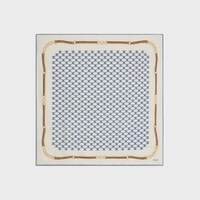 bandana in heritage silk twill - DENIM -  - 1 | CELINE