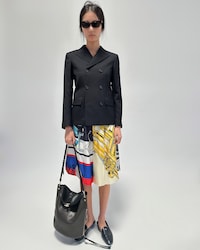 shorts IN printed silk twill - MULTICOLOR -  - 2 | CELINE