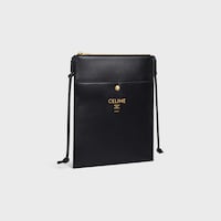 SHARP POUCH IN SMOOTH LAMBSKIN - BLACK - NEW - 2 | CELINE