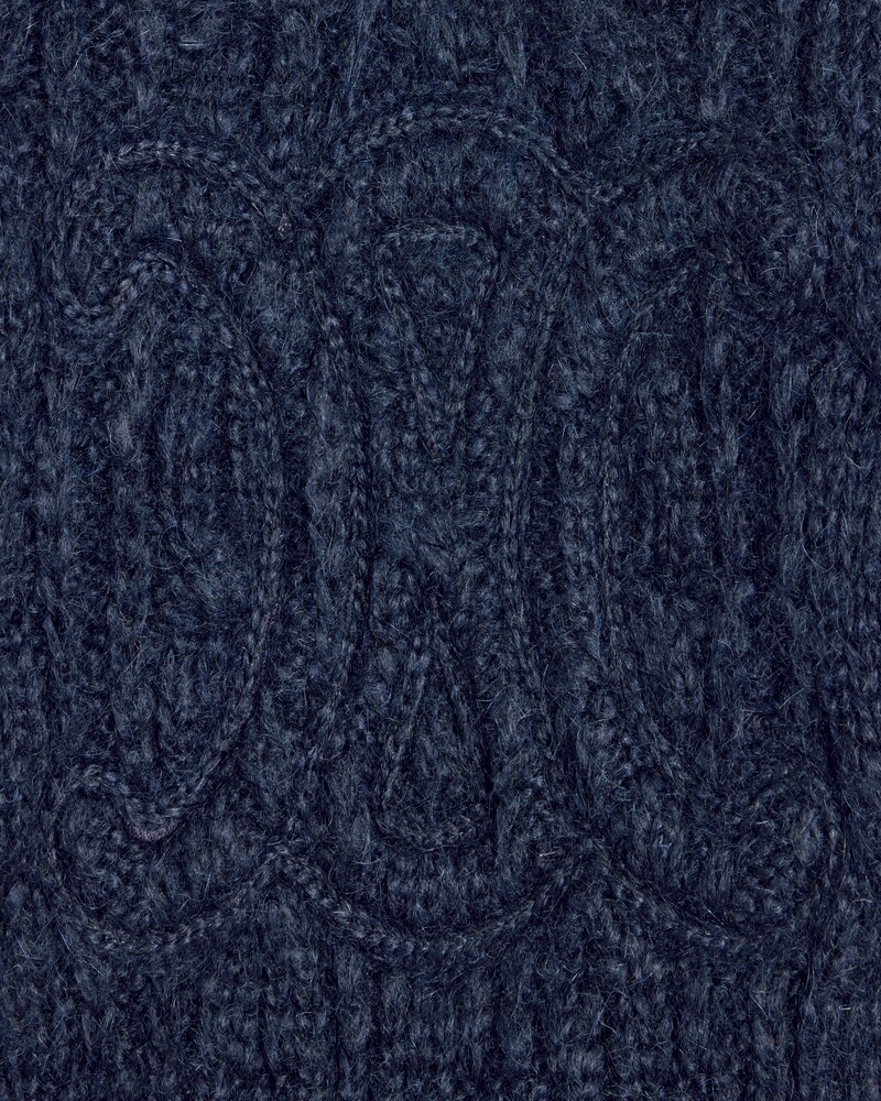 sweater IN aran mohair and wool - NAVY -  - 1 | CELINE