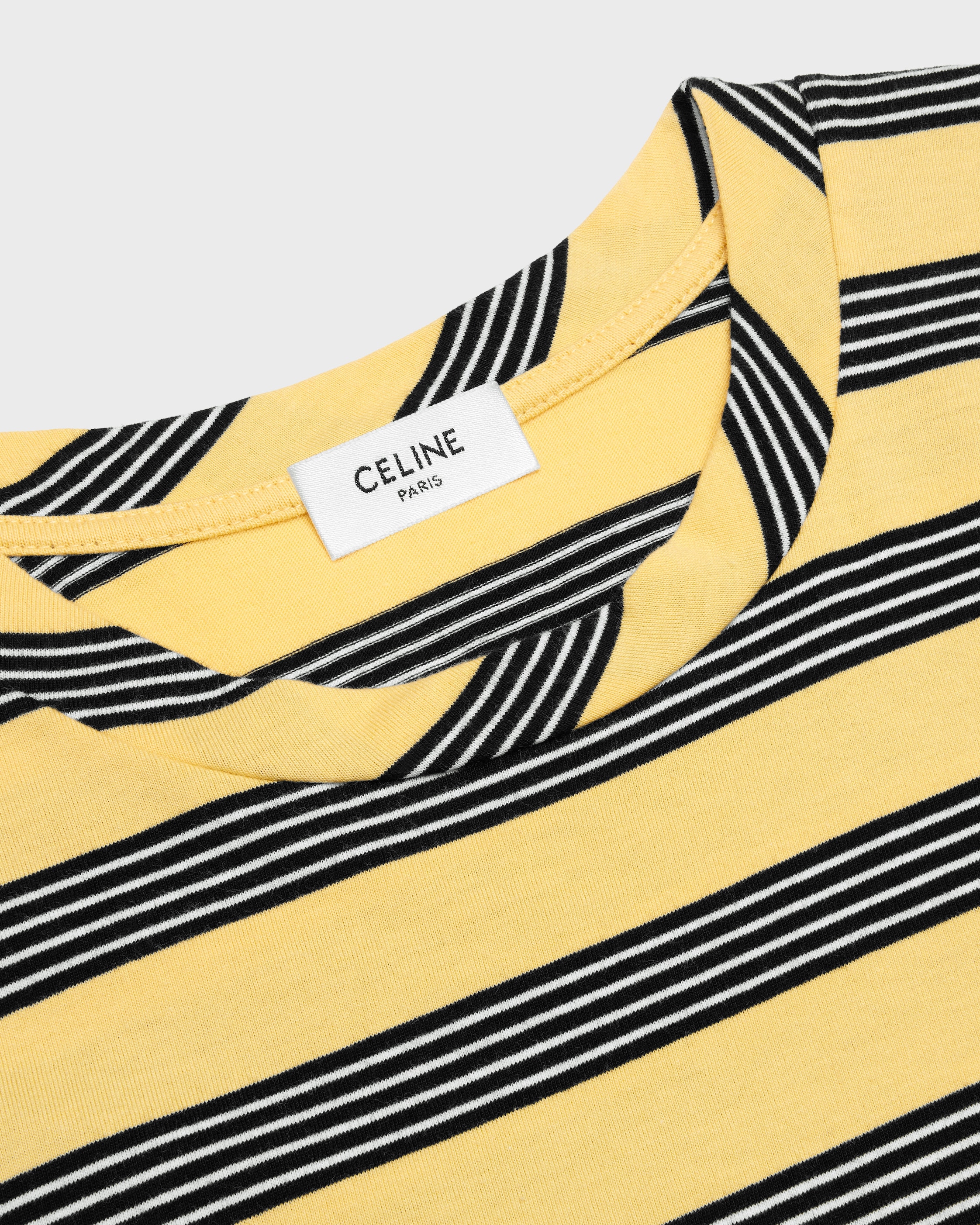 t-shirt IN STRIPED COTTON JERSEY - VINTAGE YELLOW/BLACK/OFF WHITE