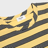 t-shirt IN STRIPED COTTON JERSEY - VINTAGE YELLOW/BLACK/OFF WHITE -  - 2 | CELINE