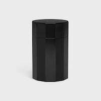 Cotton pot in aluminium - BLACK - CELINE MAISON - 1 | CELINE