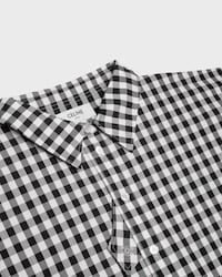 CAMISA DE ALGODÓN VICHY - NEGRO/MARFIL -  - 2 | CELINE