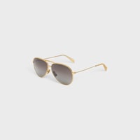 METAL FRAME 01 SUNGLASSES IN METAL WITH POLARIZED LENSES - Gold/Gradient Grey -  - 2 | CELINE
