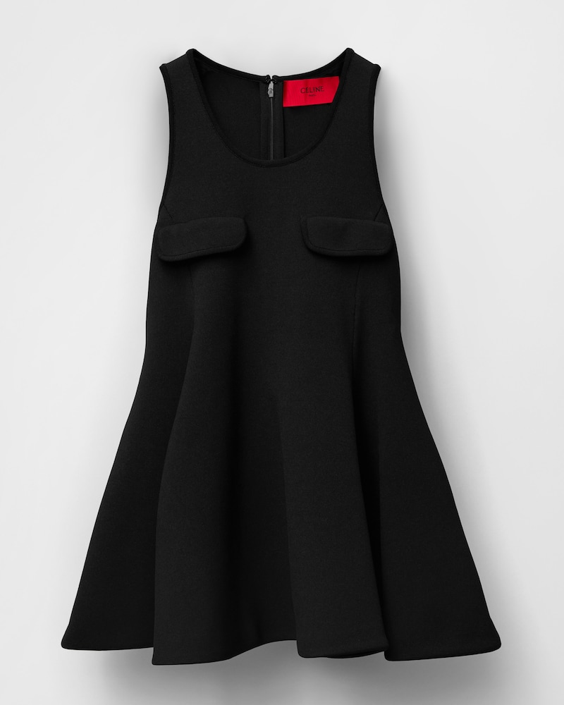 VESTIDO DE VISCOSA - NEGRO -  - 1 | CELINE