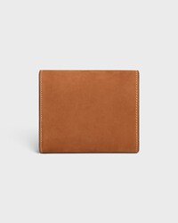 Small Flap Wallet TRIOMPHE IN NUBUCK CALFSKIN - CAMEL - WALLETS - 2 | CELINE